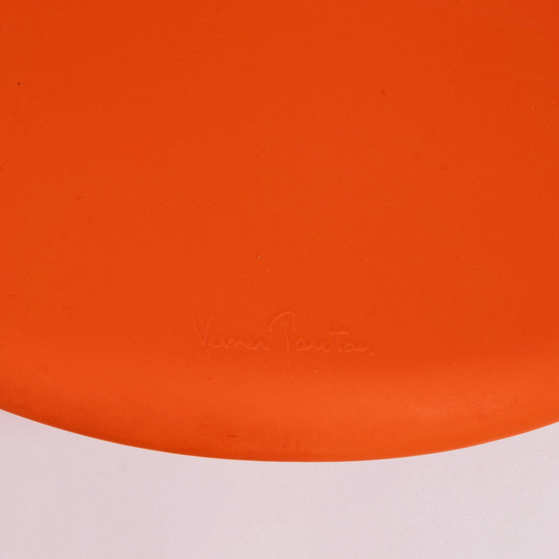 Mid Century Modern Orange Panton Chair by Verner Panton for Vitra