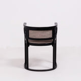 Art Deco Josef Hoffmann by Wittmann Black Bentwood Dining Chairs, Set of 6