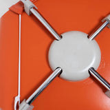 Arne Jacobsen for Fritz Hansen Orange Leather Series 7 Chair