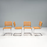 Marcel Breuer by Knoll Cane Cesca Cantilever Dining Chairs, Set of 4