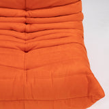 Midcentury Togo Orange 2 Seater Sofa by Michel Ducaroy for Ligne Roset