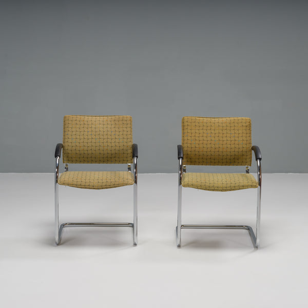 Thonet by Jozef Gorcica and Andreas Krob Brown Fabric S78 Chairs, Set of 2