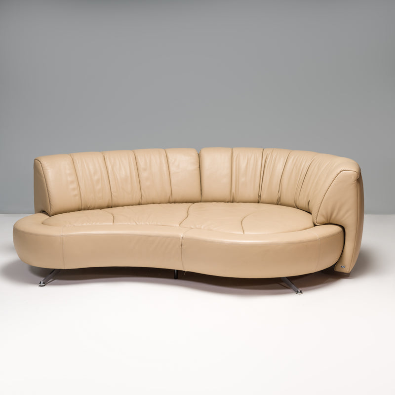 De Sede by Hugo de Ruiter Beige Leather DS-164/29 Sofa