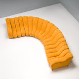 De Sede DS-600 'Non-Stop' Snake Orange Fabric Infinity Sofa