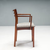 Danish Dyrlund Grey Upholstered and Rosewood Dining Chairs, Set of 6, 1960s