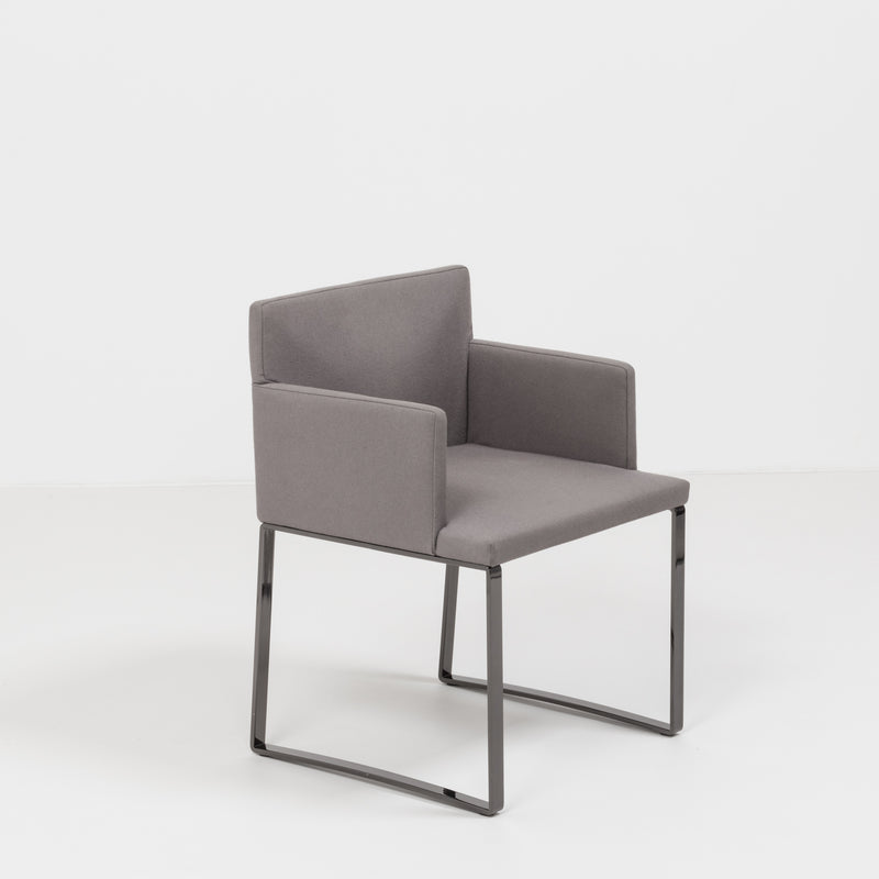 Flynt Grey Wool Accent Chairs by Rodolfo Dordoni for Minotti, Set of 2