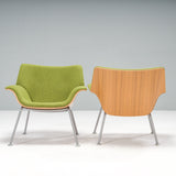 Brian Kane for Herman Miller Green Swoop Plywood Chairs, Set of Two