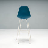 Charles & Ray Eames for Herman Miller Blue Moulded Plastic Stools, Set of 6