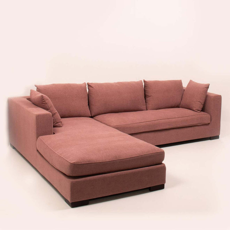 Rive Gauche Corner Sofa by Didier Gomez for Ligne Roset, in Dusky Pink
