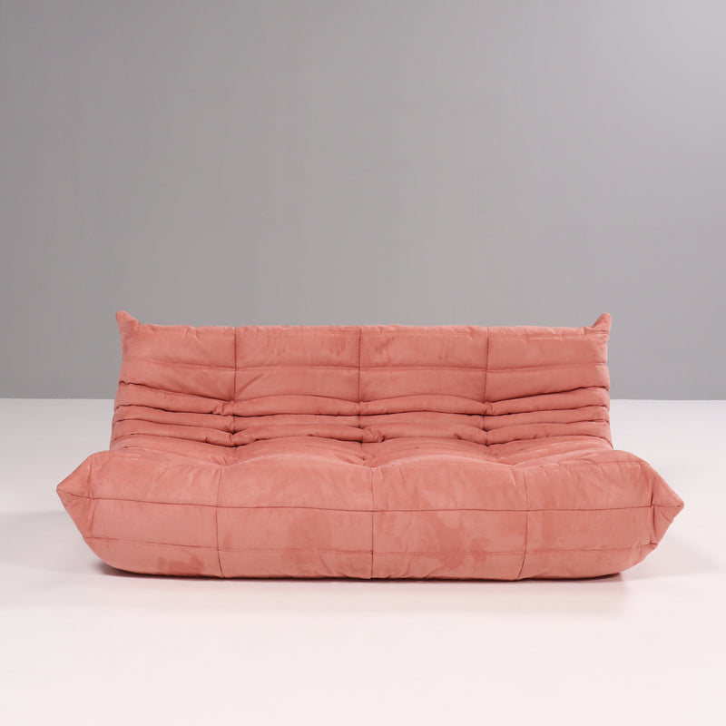Ligne Roset by Michel Ducaroy Togo Pink Modular Sofa,  Set of 3