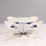 Fritz Hansen by Arne Jacobsen Circular White Dining Table