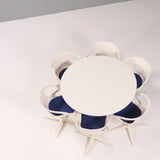 Fritz Hansen Rin Dining Swivel Chair in White by Hiromichi Konno, Set of 6