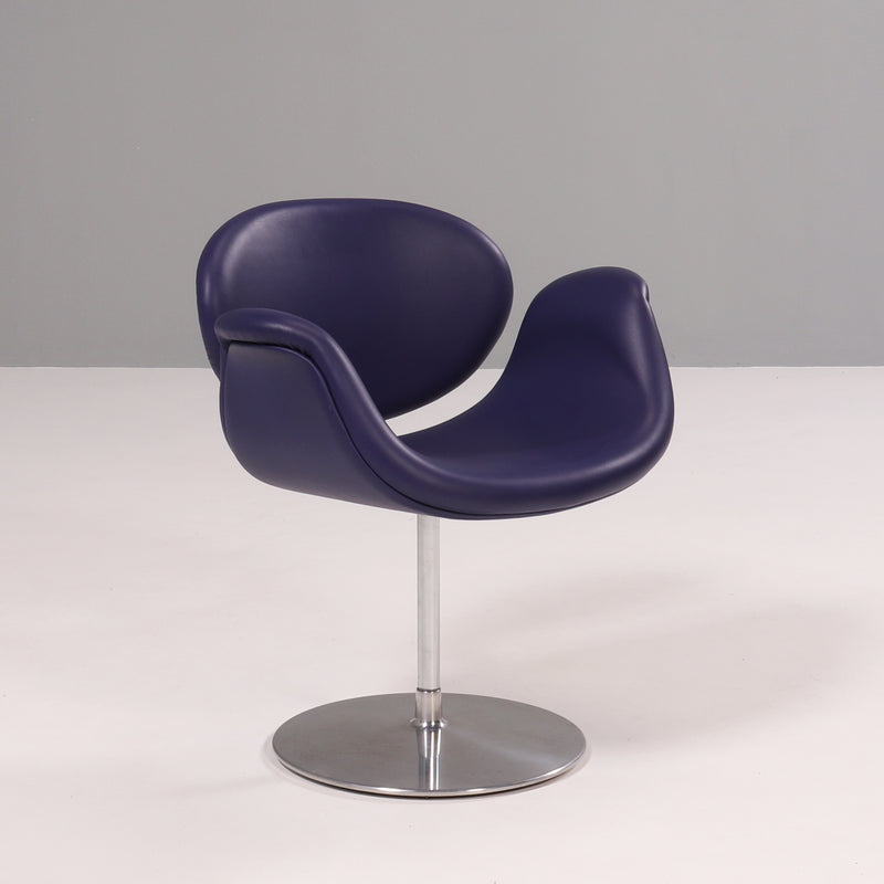 1960's Artifort Little Tulip Purple Swivel Chair by Pierre Paulin