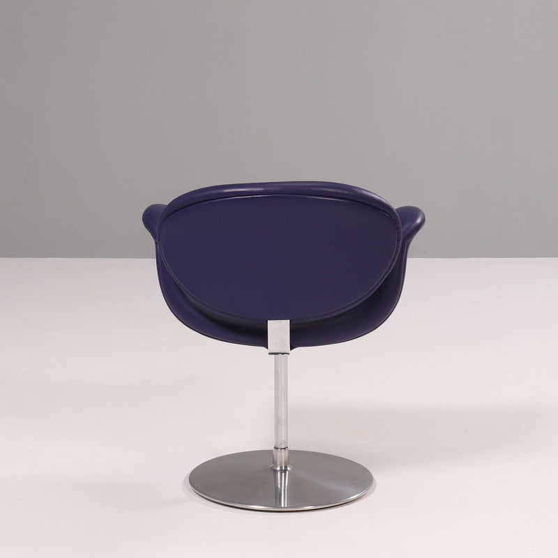 1960's Artifort Little Tulip Purple Swivel Chair by Pierre Paulin