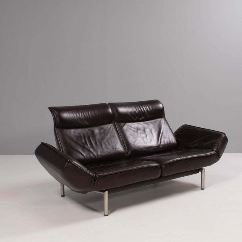 De Sede by Thomas Althaus DS-450 Brown Leather Sofa