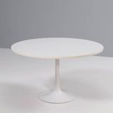 Borge Johanson White Dining Table and 5 Orange Viggen Dining Chairs, 1960s