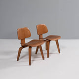 Charles & Ray Eames for Herman Miller DCW Dining Chairs, 1950s Set of 2