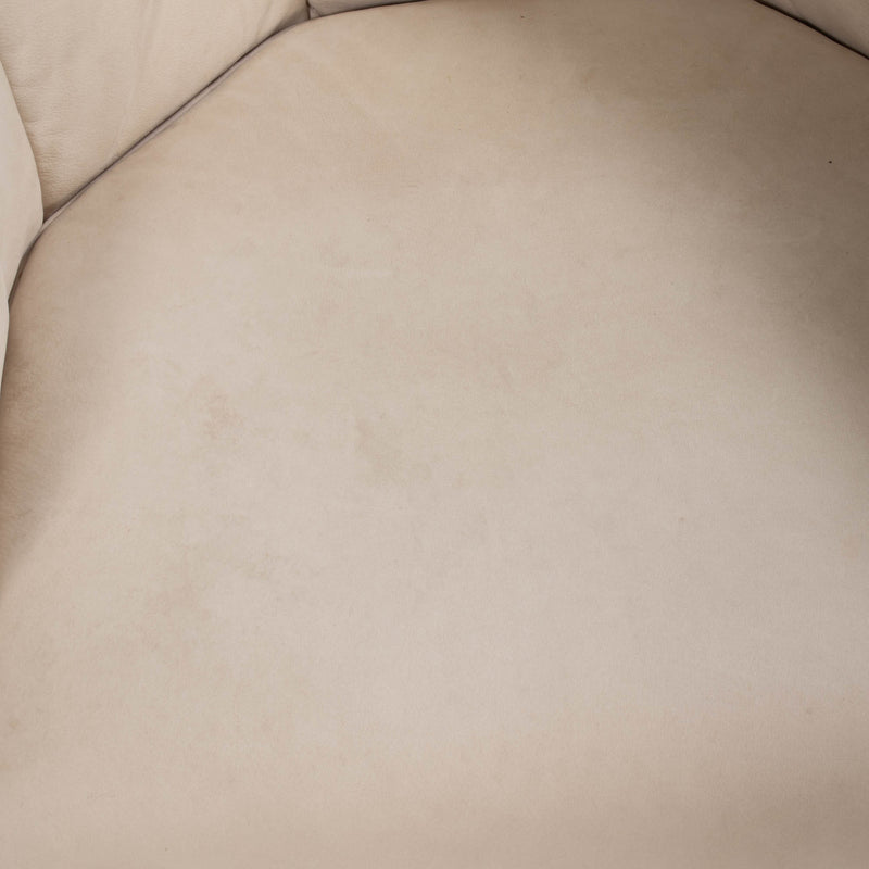 Ligne Roset by Studio Catoir Okumi Cream Leather Armchair, Set of 2