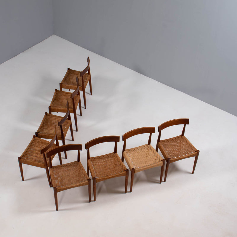 Arne Hovmand-Olsen for Mogens Kold Mid-Century Teak Dining Chairs, Set of 8