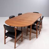 Arne Vodder for Sibast Mid-Century 227 Extendable Dining Table & 6 Dining Chairs