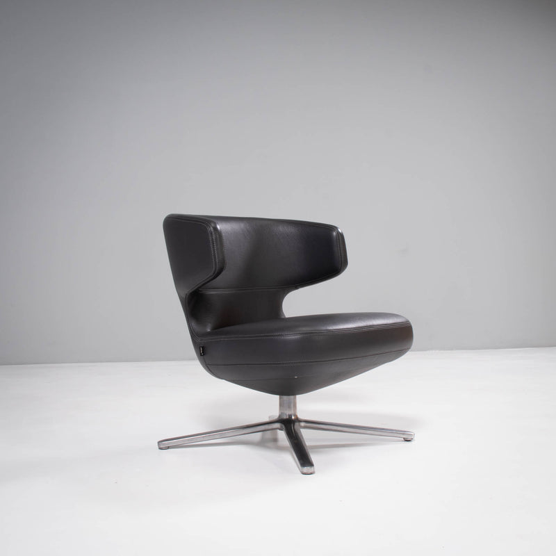 Vitra by Antonio Citterio Petit Repos Grey Leather Chair