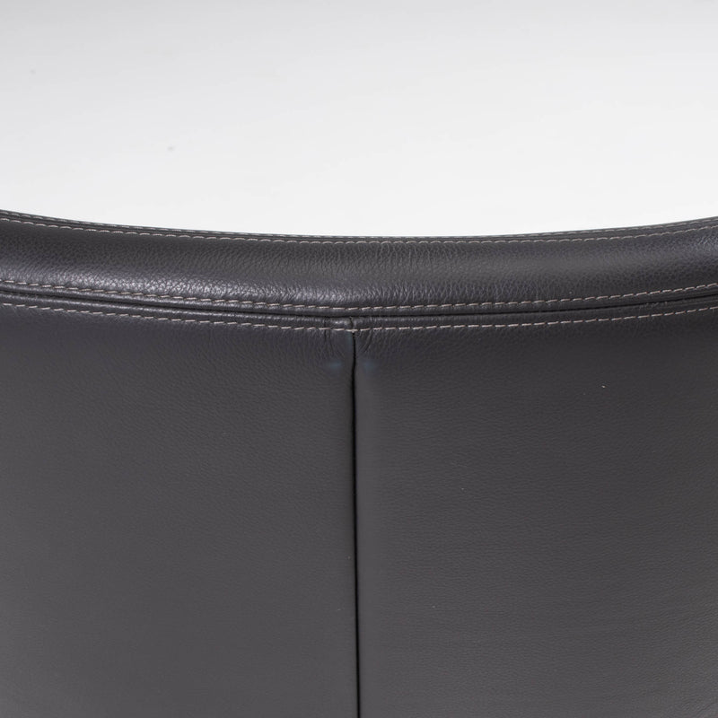 Vitra by Antonio Citterio Petit Repos Grey Leather Chair