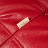 Ligne Roset by Michel Ducaroy Red Leather Togo, 1970s