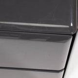 Rougier Grey High Gloss Bedside table