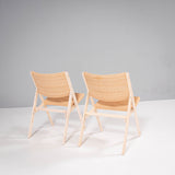 Gio Ponti for Molteni&C D.270.1 Ash and Wicker Folding Chairs, Set of 2