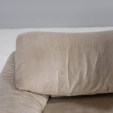 Cassina by Vico Magistretti Maralunga Beige Three Seater Sofa