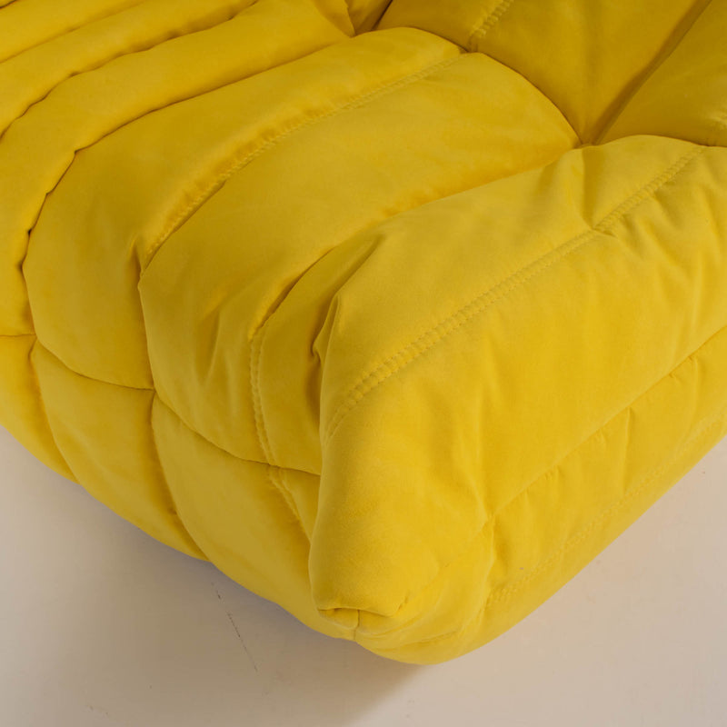 Ligne Roset by Michel Ducaroy Togo Yellow Modular Sofa and Footstool, Set of 5
