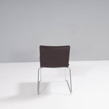 Poliform by Mario Mazzer Nex Brown Leather Dining Chair