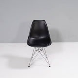 Charles & Ray Eames for Vitra Dim Black DSR Dining Chairs, set of 3