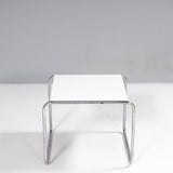 Knoll by Marcel Breuer Black and White Laccio Side Table, Set of 3