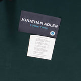 Jonathan Adler Light Blue Velvet Milano Wing Armchair