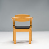 Massimo Scolari for Giorgetti Beech and Ebony Spring Office Chair, 1990s
