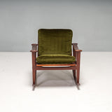 M Nissen for Pastoe Mid-Century Teak Spade Rocking Chair, Finn Juhl design 1960s