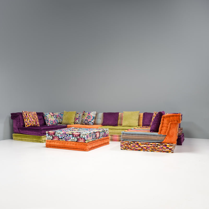 Roche Bobois by Hans Hopfer Missoni Mah Jong Sectional Sofa & Ottoman, Set of 20