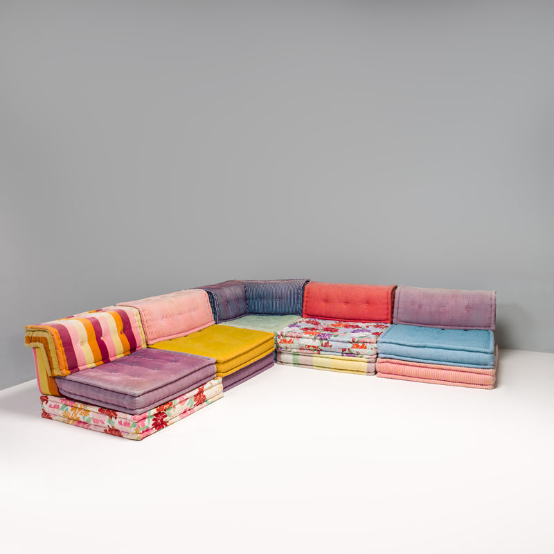 Roche Bobois Kenzo Fabric Mah Jong Sectional Sofa, Set of 15