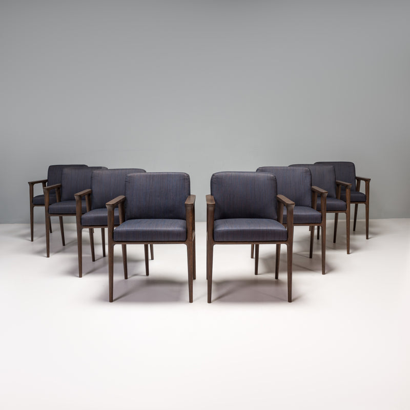 Marcel Wanders for Moooi Zio Wenge Oak Dining Chairs, Set of 8
