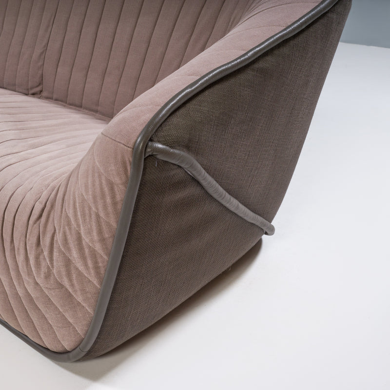Roche Bobois by Cédric Ragot Brown Nautil 3-Seat Sofa