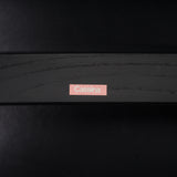 Cassina by Rodolfo Dordoni Black Leather 470 Pilotta Armchair & Footstool, 2008