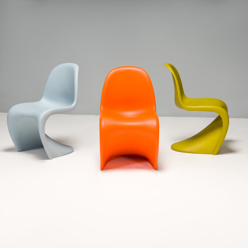 Mid-century Modern Green Panton Chair by Verner Panton for Vitra