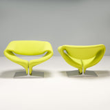 Pierre Paulin for Artifort Yellow Ribbon Chair, 1970s, Set of 2