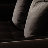 Antonio Citterio for B&B Italia Maxalto Brown Velvet Two Seat Sofa, 2013