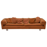 Howard Keith by John Home Orange Fabric Diplomat Sofa