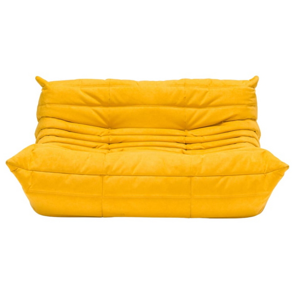 Michel Ducaroy for Ligne Roset Alcantara Yellow Togo 2-Seater Sofa