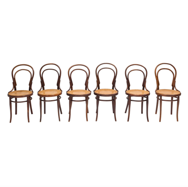 Michael Thonet No. 14 Bentwood Dining Chairs, Set of 6, Circa 1900