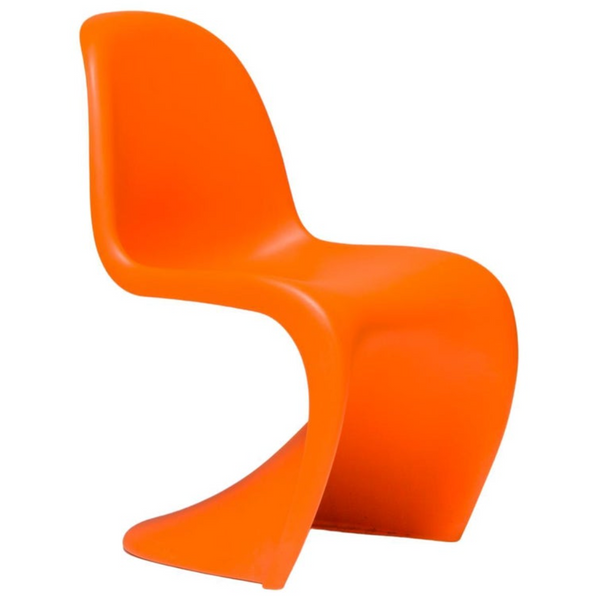 Mid-century Modern Orange Panton Chair by Verner Panton for Vitra