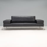 Pietro Arosio for Tacchini Black Leather Happy Hour Sofa